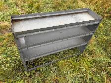 4 foot metal shelving unit. LOTS of Shelves here