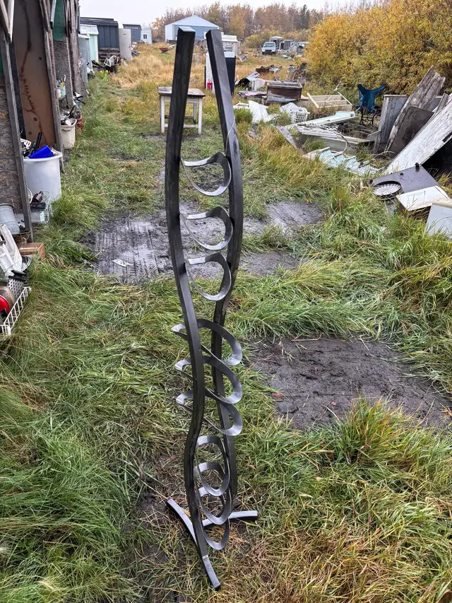 weird metal shelving rack. I have 7 acres of cool stuff
