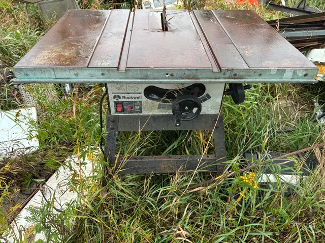 vintage table saw. I have 100,000 tools here