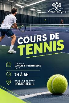 Cours de tennis seul ou group pour débutant/intermédiaire/avancé