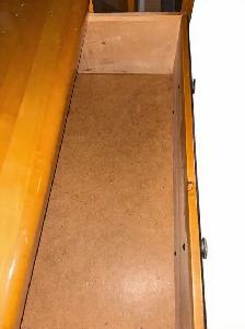 vintage solid wood art deco dresser chest of drawers - Photo 4