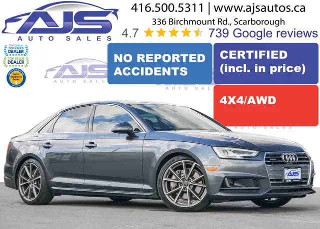 2018 AUDI A4 2.0T QUATTRO PRESTIGE
