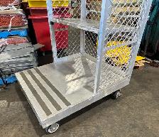 Used aluminum order picking platform for use with warehouse rack - Photo 4