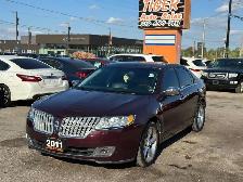2011 Lincoln MKZ LEATHER, LOADED, WHEELS, ONLY 182KMS, CERTIFIED