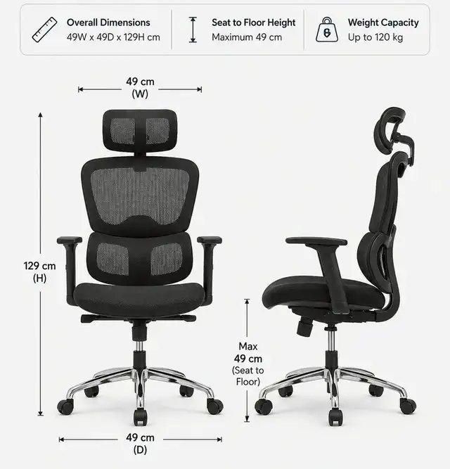 Brand New Ergonomic High-Back Mesh Office Chair Special $139