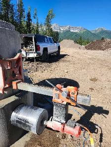Concrete cutting technician