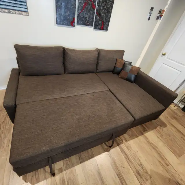 Used (Good Condition) Brown IKEA sofa bed    FREE DELIVERY