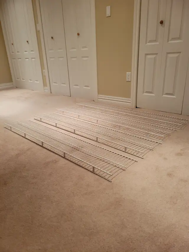 White Wire Shelving - 4 pieces