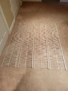 White Wire Shelving - 4 pieces - Photo 2