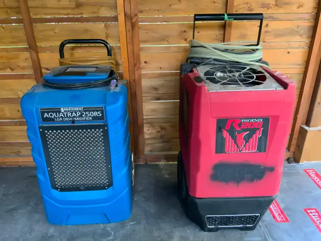 Two industrial dehumidifiers for sale