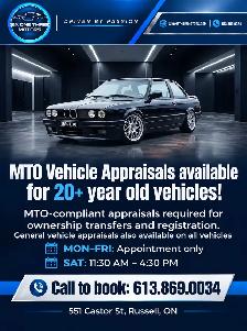 MTO VEHICLE APPRAISALS