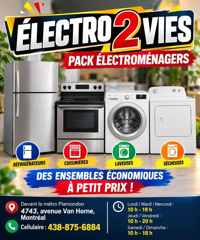 Pack Électroménagers Seconde Vie ⭐