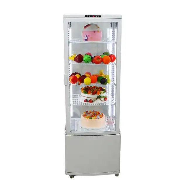 Vertical 5 Layers Cake Refrigerated Glass Display Cabinet 210118