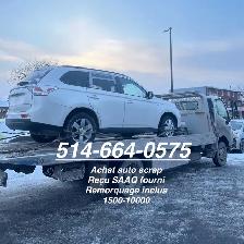 ACHAT AUTO SCRAP / RECU SAAQ / TOWING GRATUIT / CASH