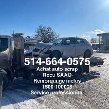 ACHAT AUTO SCRAP / RECU SAAQ / TOWING GRATUIT / CASH - Photo 3