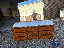 Free delivery antique Vintage Dresser with top marble - Photo 6