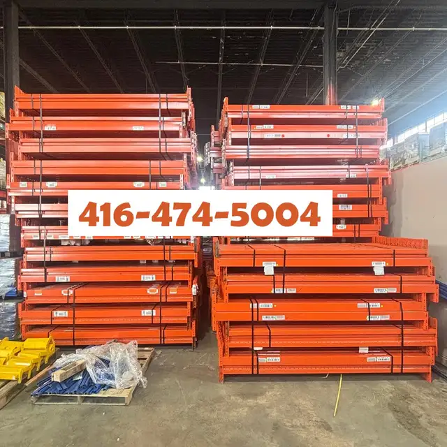 USED Redi rack Beams 8' long x 4" Pallet Racking rack beams