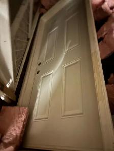 Brand new 34 inch exterior door and frame right hand