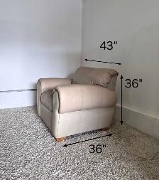 DELIVERY AVAILABLE Real Leather Single Sofa Chair / Single Sofa - Photo 10