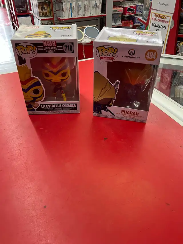 funko pop Lucha libre et overwatch a 13$ chaque