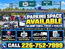 Truck Parking Space for rent - Milton ON