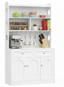 Brand New White Kitchen Pantry Cabinet with Hutch $279 - Photo 4