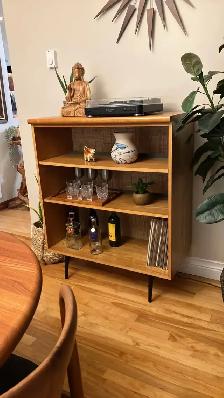 Mid century TEAK TECK. Buffet, vitrine, console disques vinyle, - Photo 10
