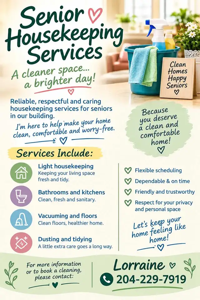 Senior Housekeeping Services