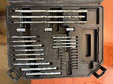 Drill bits with case
