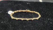10k & 14k Gold Bracelets / Anklets with Diamonds, Amethyst.. - Photo 2
