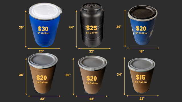 Discounted Shipping Barrels Available