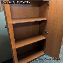 Autumn Maple 2 Door Storage Cabinet w/ Adjustable Shelves - Photo 2