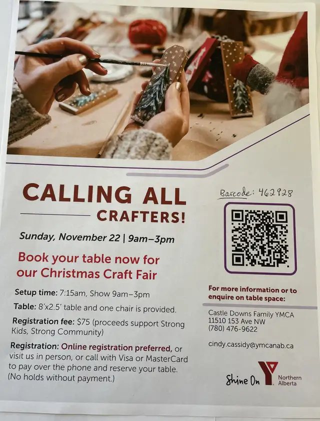 Christmas Craft Fair at Castle Downs Family YMCA