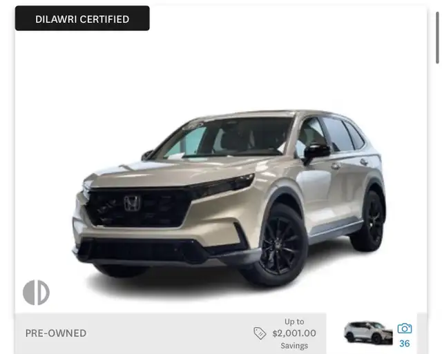 Pre owned vehicles