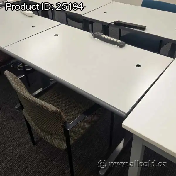 Teknion Grey Office Height Adjustable Training Table 42' x 24'