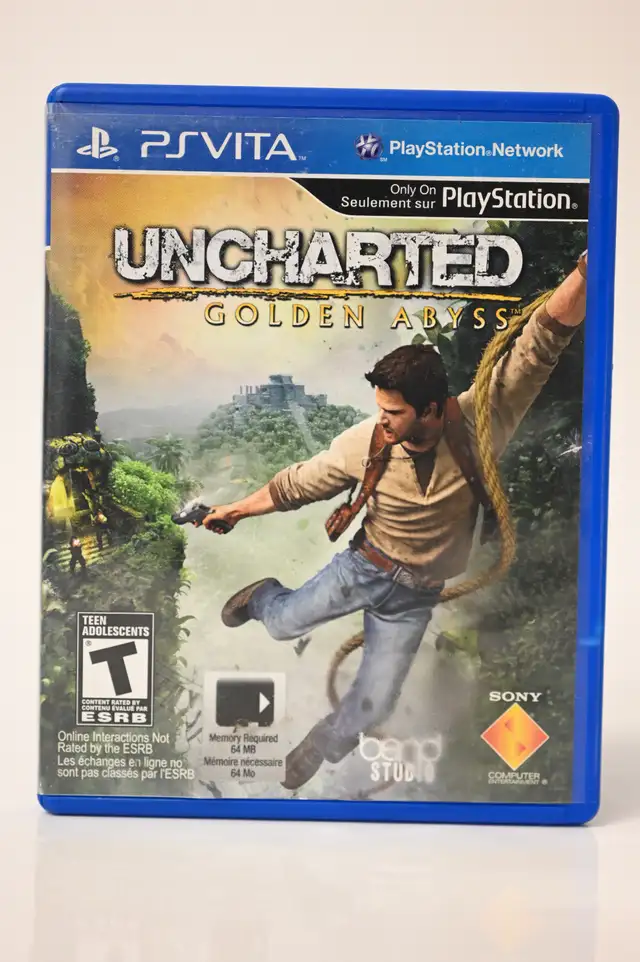 Uncharted Golden Abyss PS Vita Game USED in working