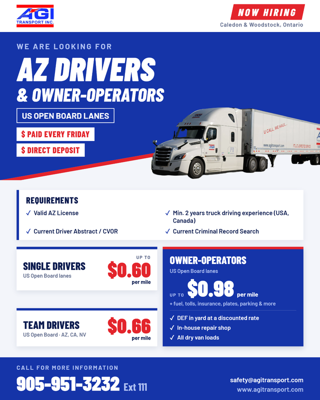 Hiring AZ Drivers Solo & Teams!!!