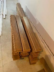 Walnut laminate flooring (used)