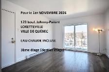 4 1/2 au 123 Johnny-Parent à LORETTEVILLE, EAU CHAUDE INCLUS
