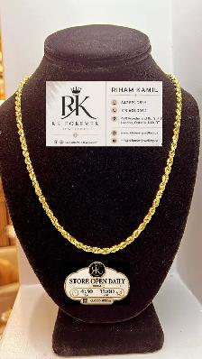 10K  yellow Gold Rope Chain # R58