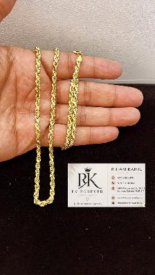 10K  yellow Gold Rope Chain # R58 - Photo 4