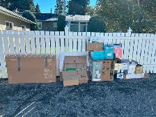 Free moving boxes in good shape