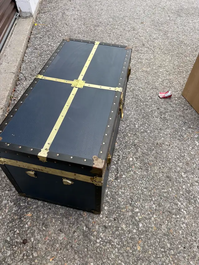 Free delivery used Vintage Style Decorative Storage Trunk
