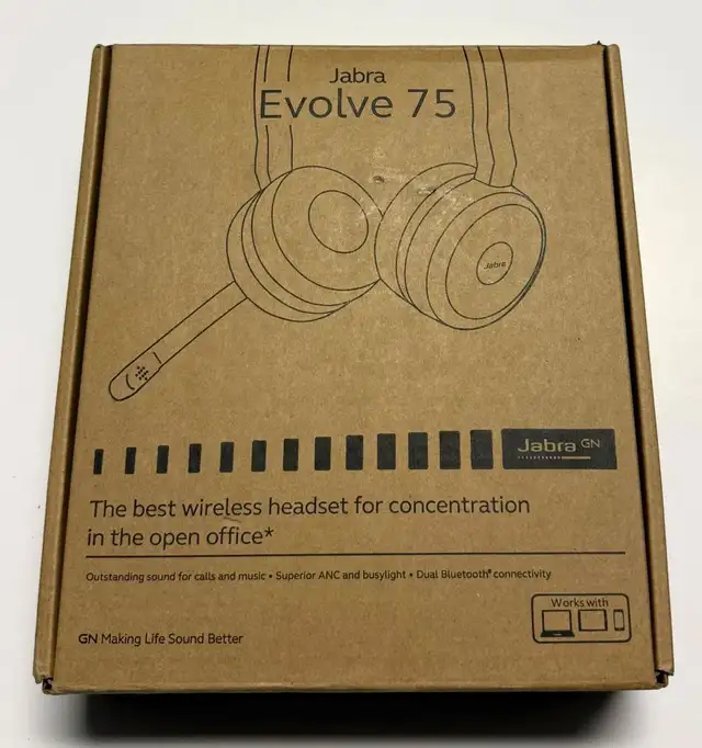 Jabra Evolve 75 MS Stereo Bluetooth Headset