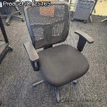 Black Mesh Back Office Task Chair w/ Adjustable Arms