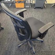 Black Mesh Back Office Task Chair w/ Adjustable Arms - Photo 2