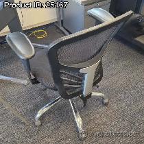 Modway Black Mesh Back Adjustable Office Task Chair - Photo 2