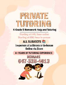 Private Tutoring