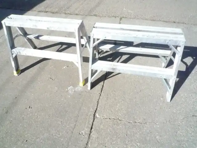 2 Aluminum Sawhorses 24 inches high