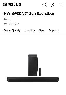 Samsung HW-Q900A/ZC 7.1.2ch Soundbar - Unopened Box